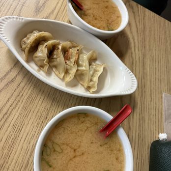 Nanzaya - Miso soup and gyoza. - Sushi Bars Near Me - Boise, Idaho Nanzaya - Miso soup and gyoza. - Sushi Bars Near Me - Boise, Idaho