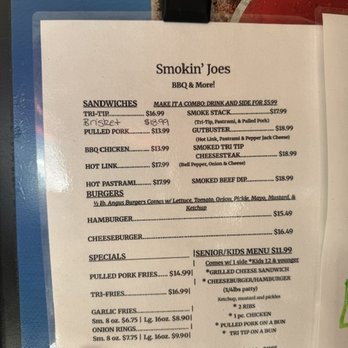 Smokin' Joe's BBQ - Menu - Barbeque Near Me - Redding, California Smokin' Joe's BBQ - Menu - Barbeque Near Me - Redding, California