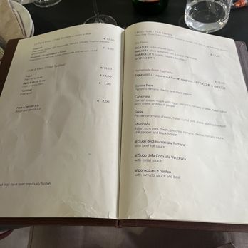Da Cesare - Menu (8/7/2023) - Roman Near Me - Rome, RM
