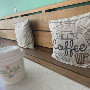 Colada Cuban Cafe - bench seating - Cuban Near Me - Fort Lauderdale, Florida Colada Cuban Cafe - bench seating - Cuban Near Me - Fort Lauderdale, Florida