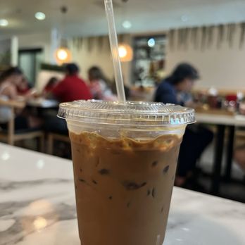 Maui Pho  - Iced Vietnamese coffee.  $6. Very good - Asian Fusion Near Me - Bakersfield, California