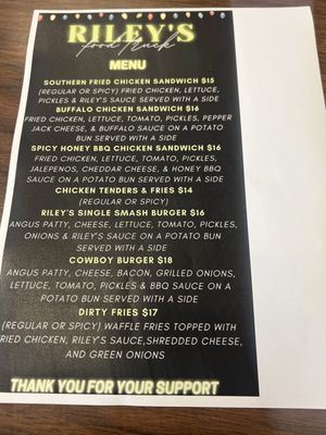 Menu photo 1 RILEY'S FOOD TRUCK Vallejo, CA Menu photo 1 RILEY'S FOOD TRUCK Vallejo, CA