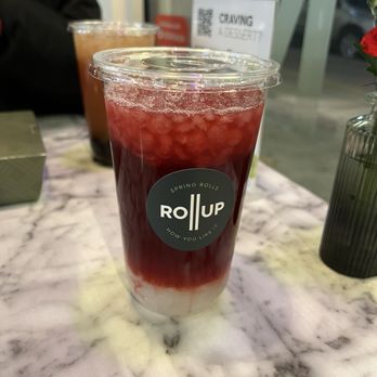 Rollup - Hibiscus Tea w/ Lychee flavoring and Lychee Jelly - Vietnamese Near Me - Milwaukee, Wisconsin Rollup - Hibiscus Tea w/ Lychee flavoring and Lychee Jelly - Vietnamese Near Me - Milwaukee, Wisconsin
