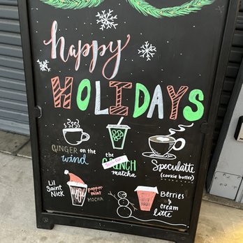 Lift Coffee Roasters - Holiday menu (12/11/22) - Coffee & Tea Near Me - Riverside, California