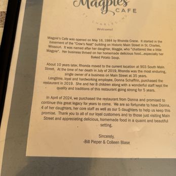 Magpie's Cafe - Menu - New American Near Me - Saint Charles, Missouri Magpie's Cafe - Menu - New American Near Me - Saint Charles, Missouri