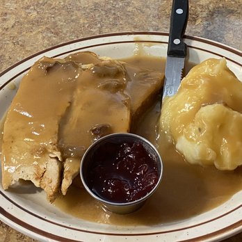 Caribou Cafe - Hot Turkey sandwich - Cafes Near Me - Kemmerer, Wyoming