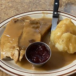 Caribou Cafe - Hot Turkey sandwich