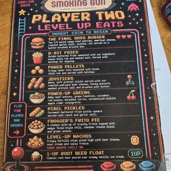 The Smoking Gun - Comic Con Menu - American Near Me - San Diego, California