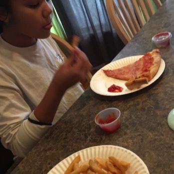 Bruno's Pizza - Pizza and fries from downtown Groton. Fries stayed crispy for awhile and pizza was gone within 5 minutes! - Pizza Near Me - Groton, Massachusetts