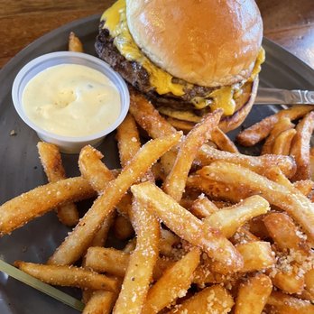 More Brewing - More Cheeseburger with Truffle Fries - Brewpubs Near Me - Villa Park, Illinois More Brewing - More Cheeseburger with Truffle Fries - Brewpubs Near Me - Villa Park, Illinois