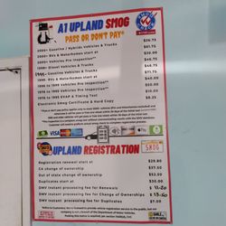 A1 Upland Smog and Registration