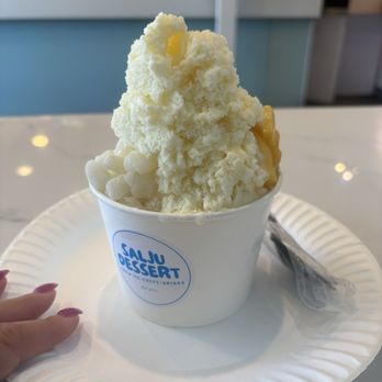 Salju Dessert - Durian Snow Ice with mochi, condensed milk, and jackfruit - Desserts Near Me - Alhambra, California