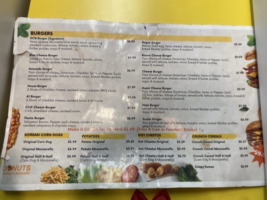 Menu photo 2 Donuts Coffee & Burgers Baton Rouge, LA