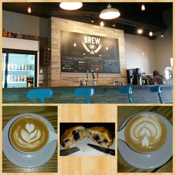 BREW Five Points - BREW! Regular cappuccino, blueberry & peach kolache, ginger spice cappuccino - Coffee & Tea Near Me - Jacksonville, Florida