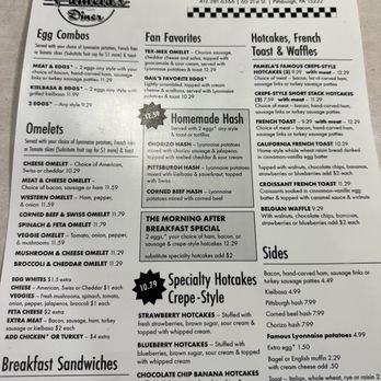 P&G's Pamela's Diner - Menu - Diners Near Me - Pittsburgh, Pennsylvania P&G's Pamela's Diner - Menu - Diners Near Me - Pittsburgh, Pennsylvania