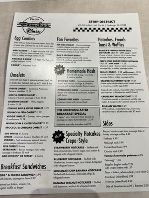 Menu photo 1 P&G's Pamela's Diner Pittsburgh, PA Menu photo 1 P&G's Pamela's Diner Pittsburgh, PA