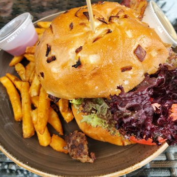Lucille's - Butcher burger.  That bacon was crissspy! - New American Near Me - Houston, Texas