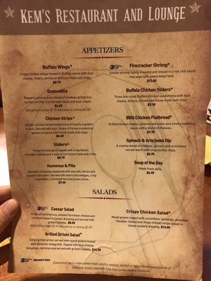 Menu photo 5 Kem's Restaurant Batesville, MS
