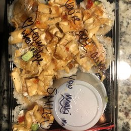 Delicious sushi made with love Delicious sushi made with love