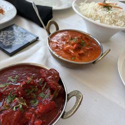 Aysha Saffron Fine Dining - Lamb Vindaloo and Butter Chicken