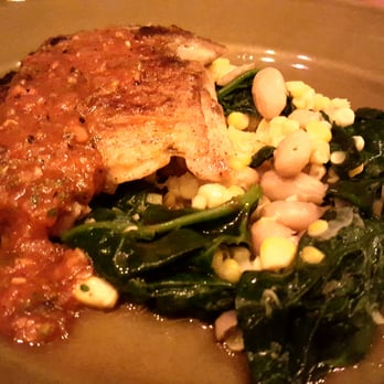 Chez Panisse - Chicken Leg al Mattone with spinach and corn - New American Near Me - Berkeley, California