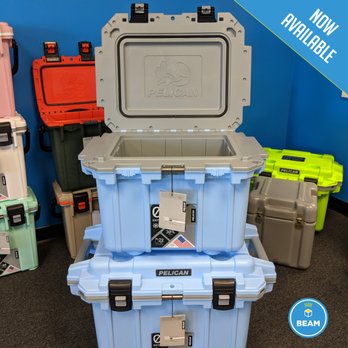 Beam - Check out our custom colored Pelican Elite Cooler. This light blue/grey is available in the 20Qt, 30Qt, and 50Qt. - Outdoor Gear Near Me - Ashland, Virginia