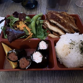 Yoma Cafe  - #1) Tonkatsu (Pork loin) Bento signature - Japanese Curry Near Me - San Francisco, California