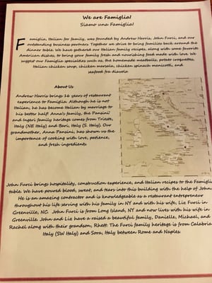 Menu photo 2 Famiglia Winterville, NC