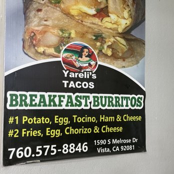 Yareli's Tacos - Phone number / address / I was given the tip to call ahead of time! - Mexican Near Me - Vista, California Yareli's Tacos - Phone number / address / I was given the tip to call ahead of time! - Mexican Near Me - Vista, California