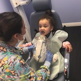 This kid of mine is so difficult I'm shocked they got her in that chair with no problems and smiling This kid of mine is so difficult I'm shocked they got her in that chair with no problems and smiling