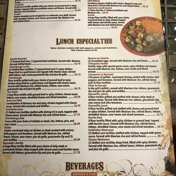 Hacienda Coyotes Grill - Menu as of Sept 27,2017 - Mexican Near Me - Terre Haute, Indiana Hacienda Coyotes Grill - Menu as of Sept 27,2017 - Mexican Near Me - Terre Haute, Indiana