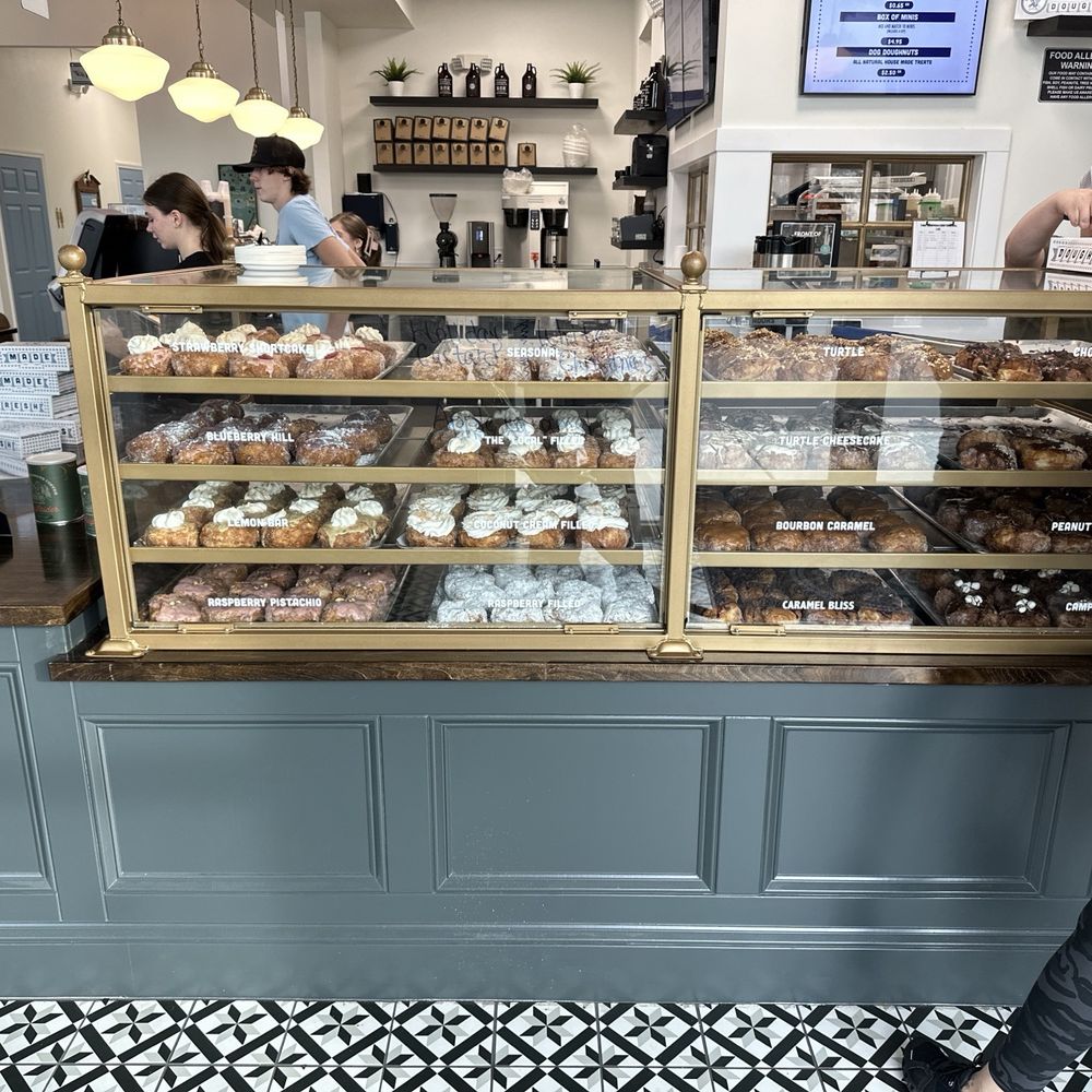 Parlor Doughnuts - Picture of the lovely doughnuts. If you zoom in you can see the doughnuts and the names posted. - Donuts Near Me - St. Augustine, Florida Parlor Doughnuts - Picture of the lovely doughnuts. If you zoom in you can see the doughnuts and the names posted. - Donuts Near Me - St. Augustine, Florida