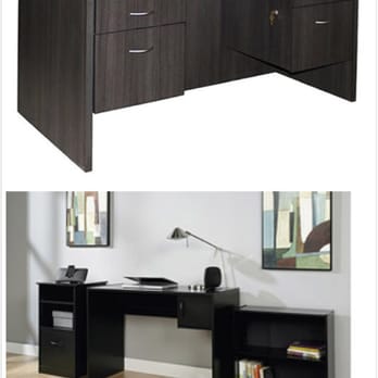 Box-n-Go Storage and Moving - Above is my original desk and below is the replacement they offer. My desk is as twice large as the replacement. - Movers Near Me - Los Angeles, California