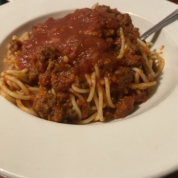 Joe's Pasta-N-Pizza - Kids spaghetti with meat sauce, it's a large portion. - Italian Near Me - Plano, Texas