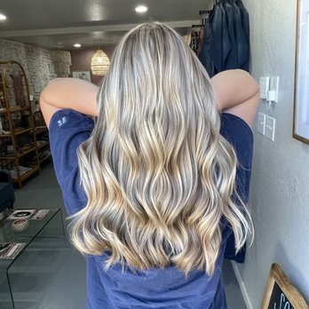 Salty Hair Salon - Client M - After, Balayage on Virgin Hair. - Hair Salons Near Me - Tehachapi, California Salty Hair Salon - Client M - After, Balayage on Virgin Hair. - Hair Salons Near Me - Tehachapi, California