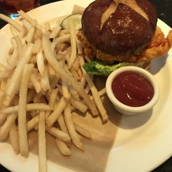 Gin Rickey - Fried spicy chicken sandwich. Pretty good - Lounges Near Me - Milwaukee, Wisconsin