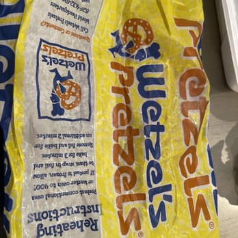 Wetzel's Pretzels - So much grease even the wax bag is overwhelmed. - Pretzels Near Me - Glendale, California Wetzel's Pretzels - So much grease even the wax bag is overwhelmed. - Pretzels Near Me - Glendale, California