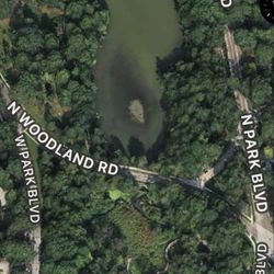 Nature Center At Shaker Lakes - Map view of lake and nature center