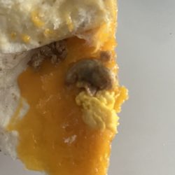 Del Taco - Egg in my chicken quesadilla and no green sauce as there should be...