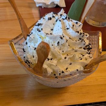 Mensho - Black Sesame Cheesecake Bites - Noodles Near Me - Houston, Texas Mensho - Black Sesame Cheesecake Bites - Noodles Near Me - Houston, Texas