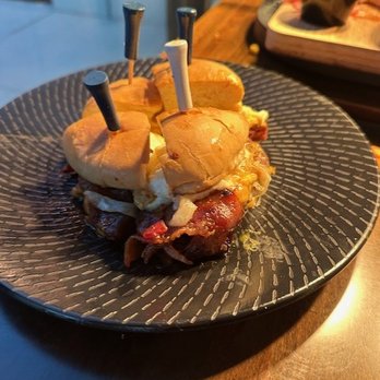 Putts & Pins - Bacon cheeseburger - Mini Golf Near Me - West Des Moines, Iowa Putts & Pins - Bacon cheeseburger - Mini Golf Near Me - West Des Moines, Iowa