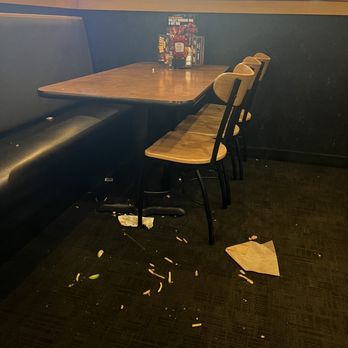Buffalo Wild Wings - After sitting next to this table for over an hour, it never got cleared - American Near Me - Brea, California