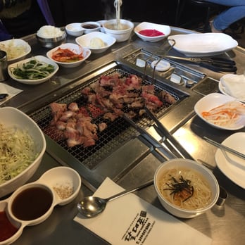 Moon BBQ - Filled for 2 people. Hard to image 4-6 people sharing this space. - Korean Near Me - Gardena, California