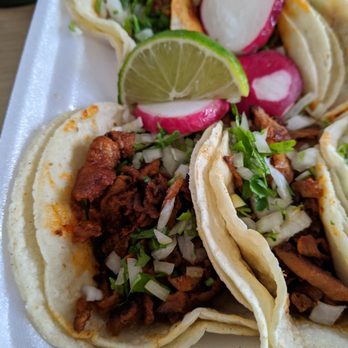 El Charrito - Spokane - Adobada and pineapple pork tacos. - Mexican Near Me - Spokane, Washington