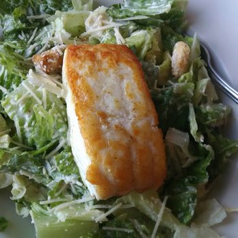 Harbor Grill - Ceasar with halibut - Steakhouses Near Me - Homer, Alaska Harbor Grill - Ceasar with halibut - Steakhouses Near Me - Homer, Alaska