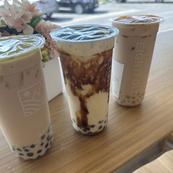 Eightfold Tea Shoppe - Signature Milk tea with Boba and Crystal Boba. Brown Sugar with boba! - Bubble Tea Near Me - Hawaiian Gardens, California Eightfold Tea Shoppe - Signature Milk tea with Boba and Crystal Boba. Brown Sugar with boba! - Bubble Tea Near Me - Hawaiian Gardens, California