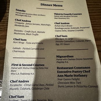 Restaurant Constance - Set menu - New American Near Me - Charlotte, North Carolina
