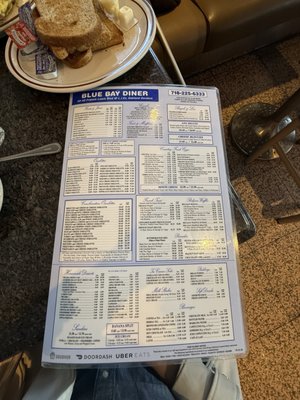 Menu photo 6 Blue Bay Diner Oakland Gardens, NY