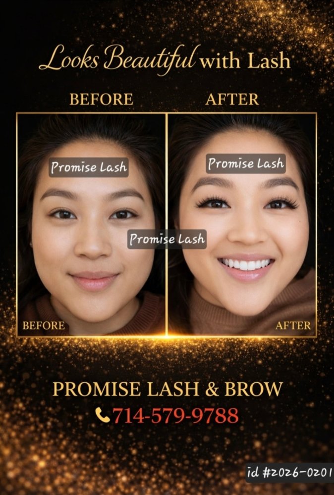 Beautiful Lashes by Michelle Q., Promise Lash and Brows Logo