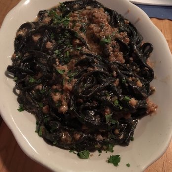 The Daily Catch - Appetizer portion black pasta in aglio olio $14.50 - Italian Near Me - Boston, Massachusetts The Daily Catch - Appetizer portion black pasta in aglio olio $14.50 - Italian Near Me - Boston, Massachusetts